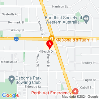 North Beach Dr & Wanneroo Rd location map