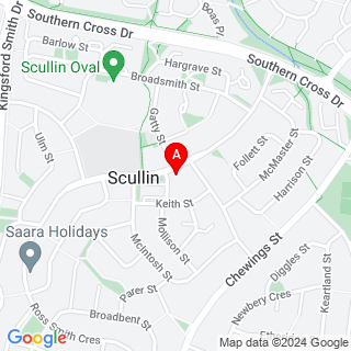 Ross Smith Cres & Scullin Pl location map