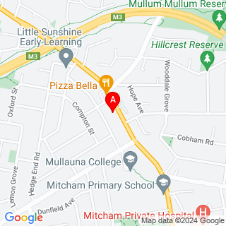 Mitcham Rd & Andover Ave location map