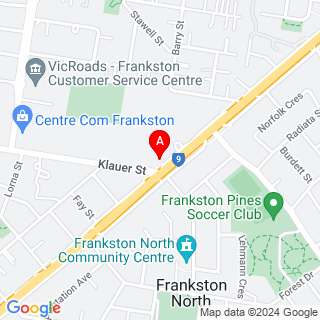 Frankston-Dandenong Rd & Klauer St location map