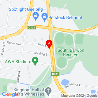 Barwon Heads Rd & Park St location map